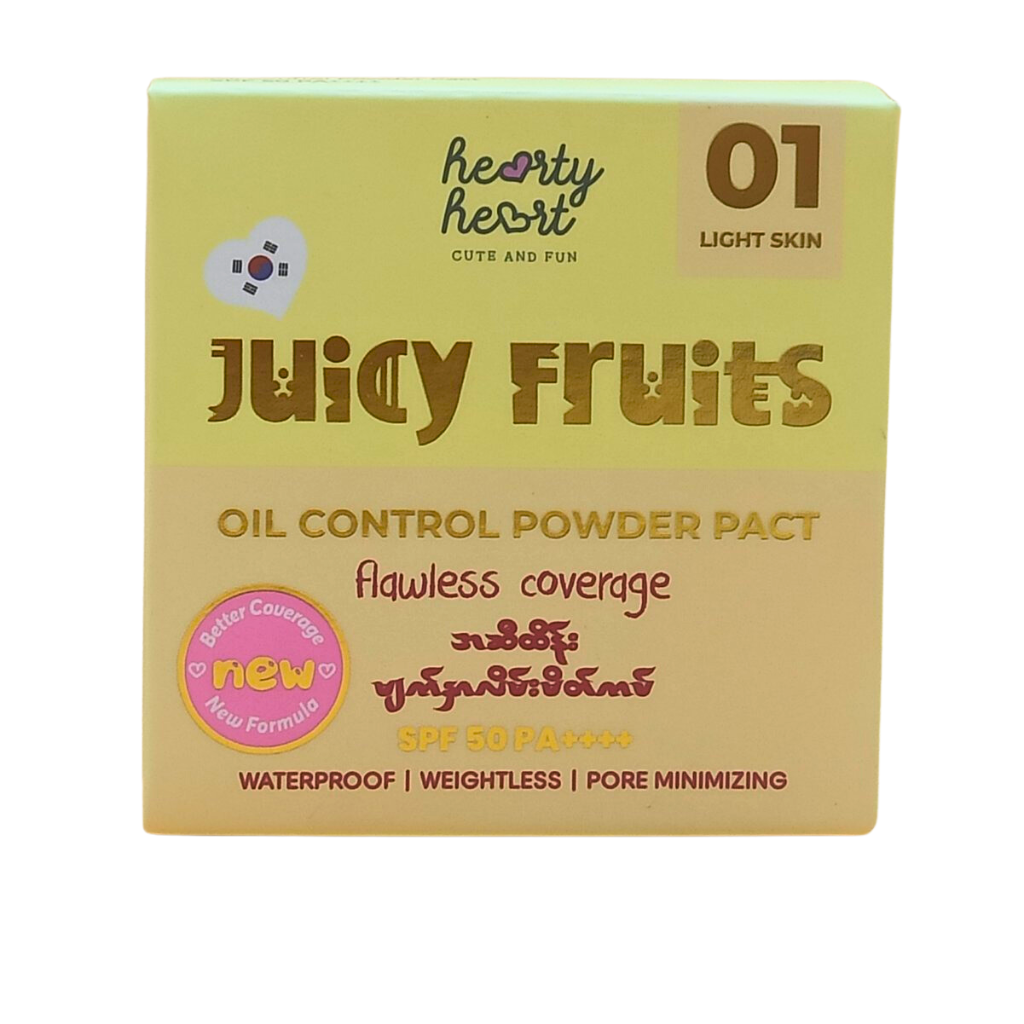 HeartyHeart Juicy Fruits Oil Control Powder Pact