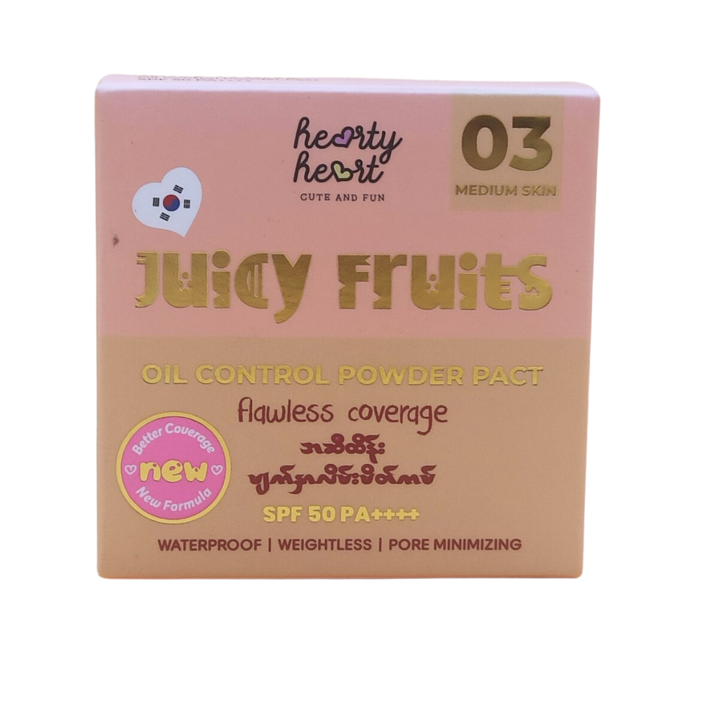 HeartyHeart Juicy Fruits Oil Control Powder Pact